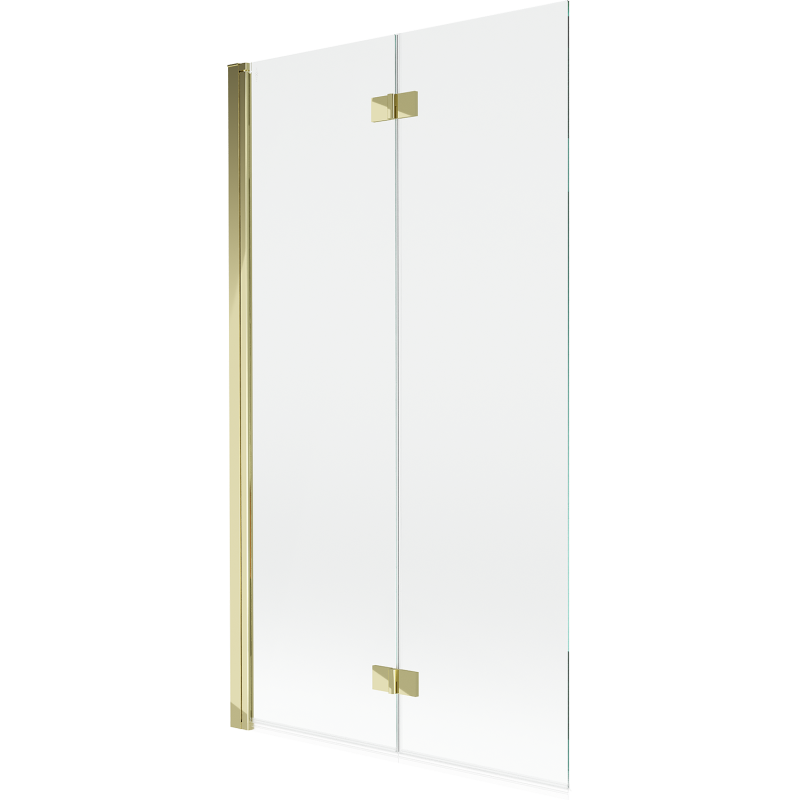 Mexen Mist paroi de douche 2 volets gauche 100 x 150 cm, transparent, doré - 8A9-100-002-50-00-L