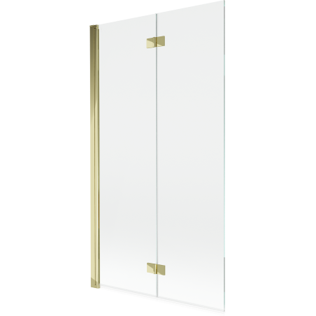 Mexen Mist paroi de douche 2 volets gauche 100 x 150 cm, transparent, doré - 8A9-100-002-50-00-L