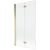 Mexen Mist paroi de douche 2 volets gauche 100 x 150 cm, transparent, doré - 8A9-100-002-50-00-L