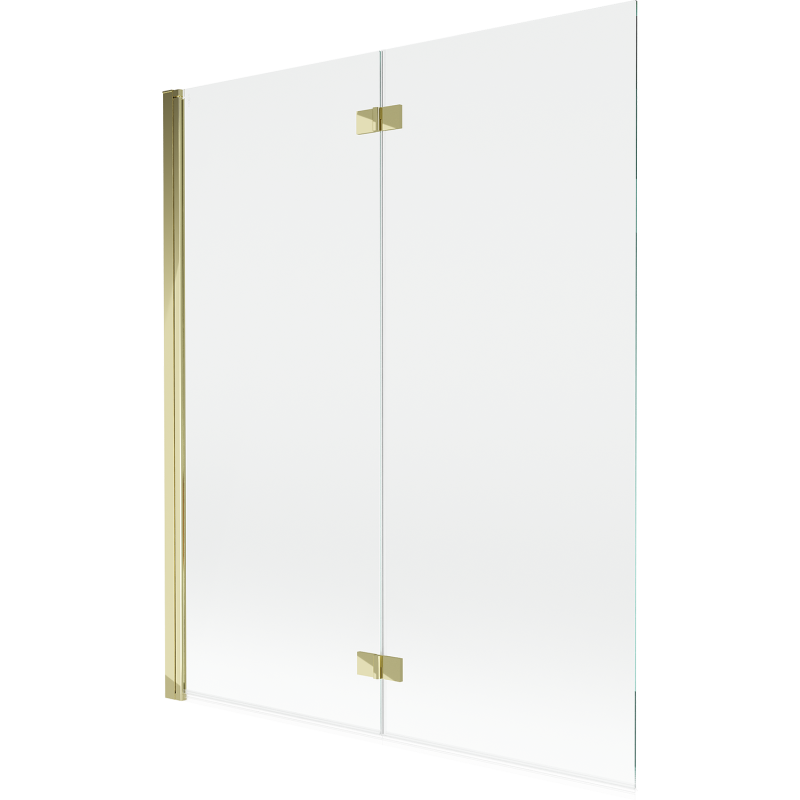 Mexen Mist paroi de baignoire à 2 volets gauche 140 x 150 cm, transparent, doré - 8A9-140-002-50-00-L