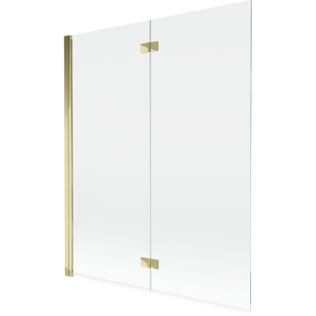 Mexen Mist paroi de baignoire à 2 volets gauche 140 x 150 cm, transparent, doré - 8A9-140-002-50-00-L
