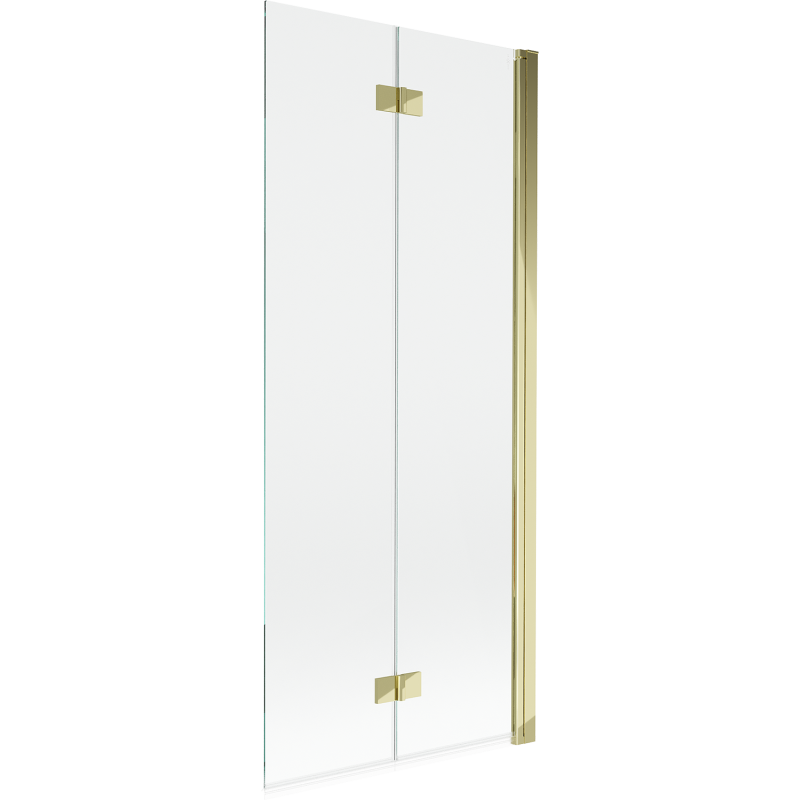 Mexen Mist paroi de douche à 2 volets droite 80 x 150 cm, transparent, doré - 8A9-080-002-50-00-P