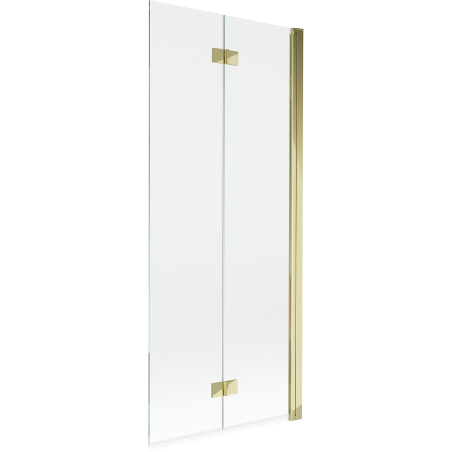 Mexen Mist paroi de douche à 2 volets droite 80 x 150 cm, transparent, doré - 8A9-080-002-50-00-P