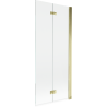Mexen Mist paroi de douche à 2 volets droite 80 x 150 cm, transparent, doré - 8A9-080-002-50-00-P