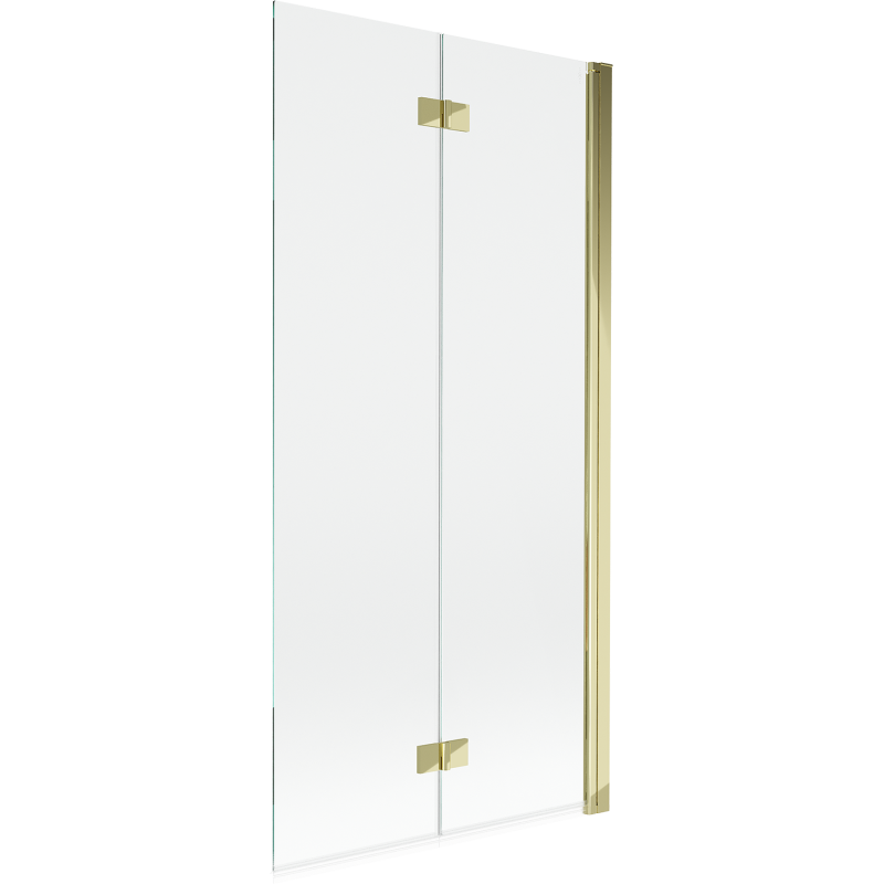 Mexen Mist paroi de douche 2 volets droit 90 x 150 cm, transparent, doré - 8A9-090-002-50-00-P