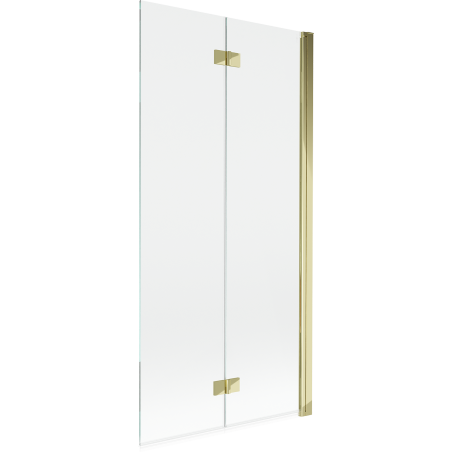 Mexen Mist paroi de douche 2 volets droit 90 x 150 cm, transparent, doré - 8A9-090-002-50-00-P