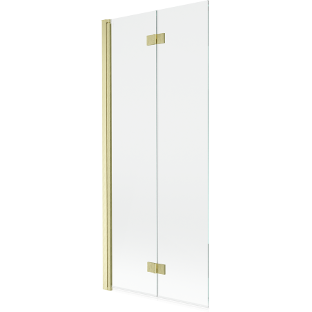 Mexen Mist pare-douche à 2 volets côté gauche 80 x 150 cm, transparent, or brossé - 8A9-080-002-55-00-L
