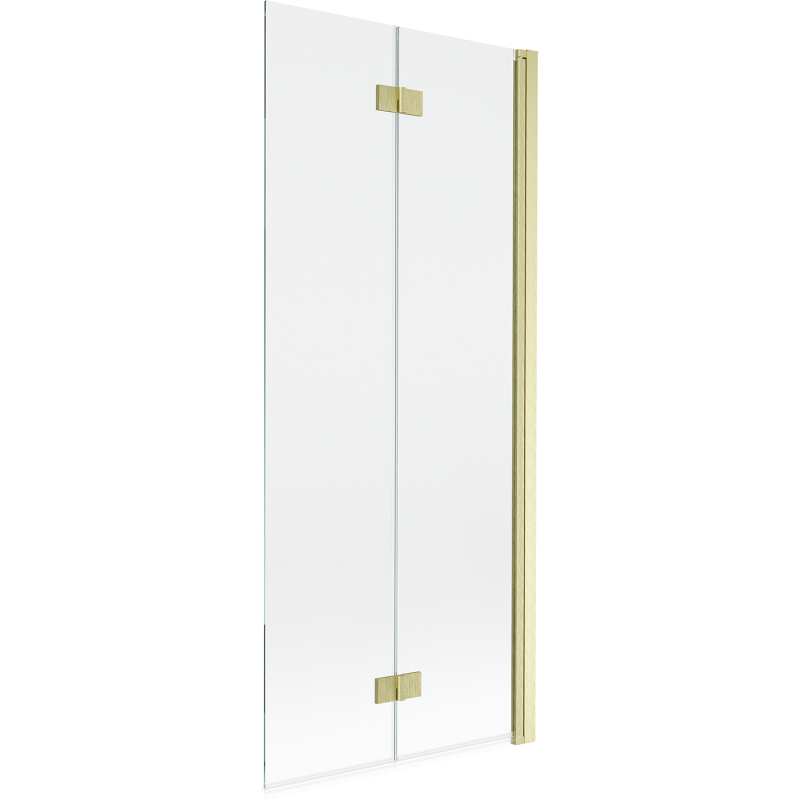Mexen Mist paroi de douche 2 volets droite 80 x 150 cm, transparent, doré brossé - 8A9-080-002-55-00-P