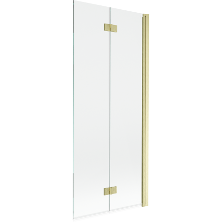 Mexen Mist paroi de douche 2 volets droit 80 x 150 cm, transparent, or brossé - 8A9-080-002-55-00-P