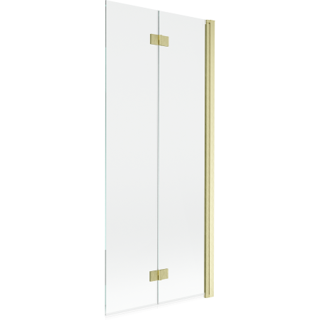 Mexen Mist paroi de douche 2 volets droite 80 x 150 cm, transparent, doré brossé - 8A9-080-002-55-00-P