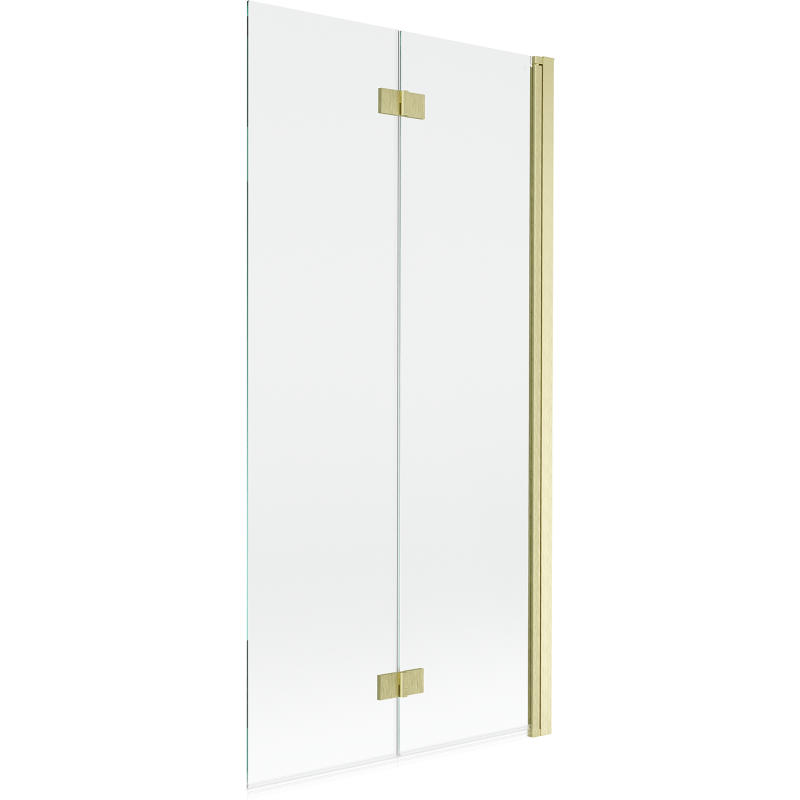 Mexen Mist paroi de douche à 2 volets droite 90 x 150 cm, transparent, doré brossé - 8A9-090-002-55-00-P