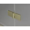 Mexen Mist paroi de douche à 2 battants droit 100 x 150 cm, transparent, or brossé - 8A9-100-002-55-00-P