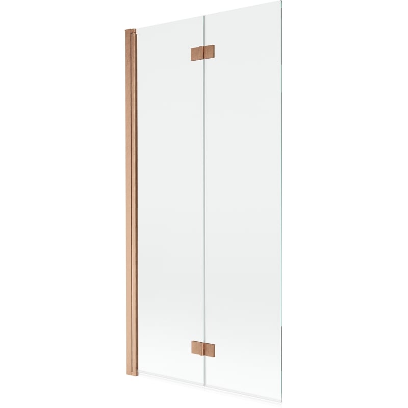 Mexen Mist pare-douche à 2 volets gauche 90 x 150 cm, transparent, cuivre brossé - 8A9-090-002-65-00-L