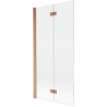 Mexen Mist pare-douche à 2 volets gauche 90 x 150 cm, transparent, cuivre brossé - 8A9-090-002-65-00-L