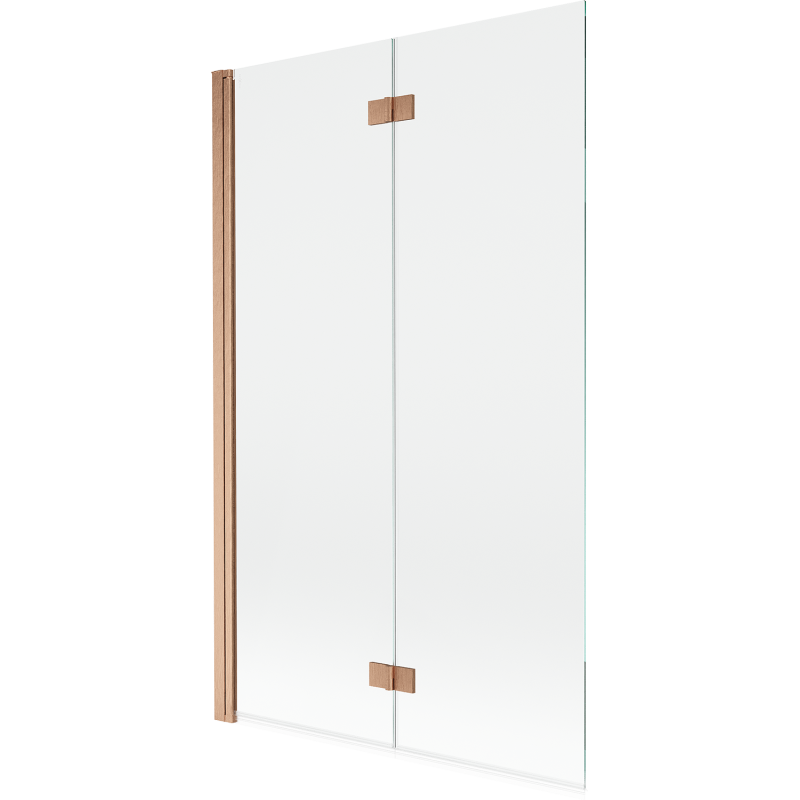 Mexen Mist paroi de douche 2 volets gauche 110 x 150 cm, transparent, cuivre brossé - 8A9-110-002-65-00-L