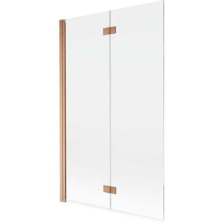 Mexen Mist paroi de douche 2 volets gauche 110 x 150 cm, transparent, cuivre brossé - 8A9-110-002-65-00-L