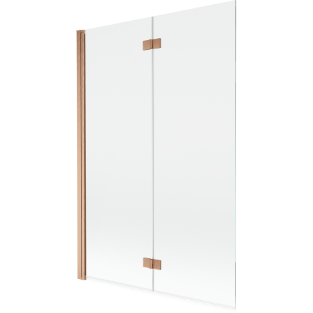 Mexen Mist paroi de baignoire à 2 panneaux, côté gauche 120 x 150 cm, transparent, cuivre brossé - 8A9-120-002-65-00-L