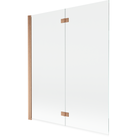 Mexen Mist paroi de douche 2 volets gauche 140 x 150 cm, transparent, cuivre brossé - 8A9-140-002-65-00-L