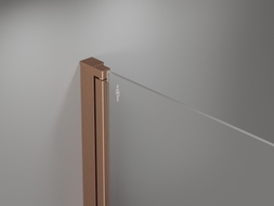 Mexen Mist paroi de douche 2 volets droit 80 x 150 cm, transparent, cuivre brossé - 8A9-080-002-65-00-P