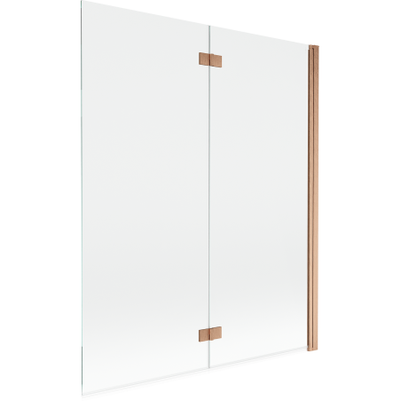 Mexen Mist pare-douche à 2 volets à droite 140 x 150 cm, transparent, cuivre brossé - 8A9-140-002-65-00-P