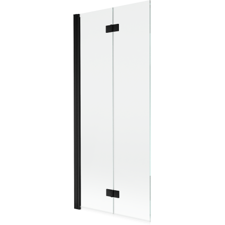 Mexen Mist paroi de douche 2 panneaux gauche 80 x 150 cm, transparent, noir - 8A9-080-002-70-00-L