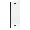 Mexen Mist paroi de douche 2 panneaux gauche 80 x 150 cm, transparent, noir - 8A9-080-002-70-00-L