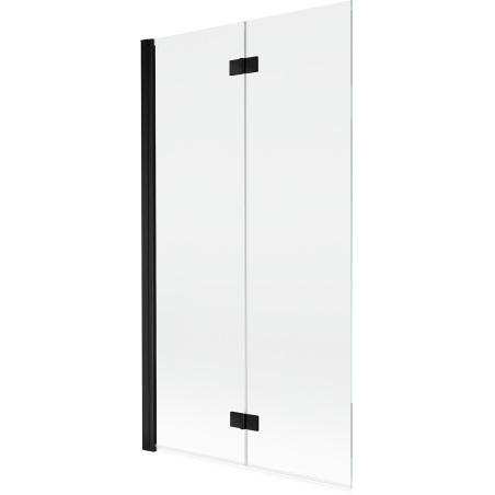 Paroi de douche Mexen Mist à 2 volets côté gauche 100 x 150 cm, transparent, noir - 8A9-100-002-70-00-L