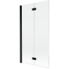Mexen Mist paroi de douche à deux volets gauche 100 x 150 cm, transparent, noir - 8A9-100-002-70-00-L
