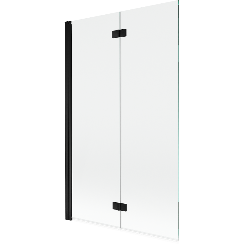 Mexen Mist pare-douche 2 volets gauche 110 x 150 cm, transparent, noir - 8A9-110-002-70-00-L