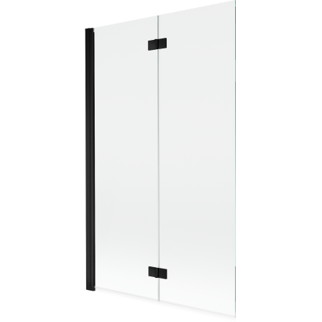 Mexen Mist pare-douche 2 volets gauche 110 x 150 cm, transparent, noir - 8A9-110-002-70-00-L