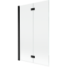 Mexen Mist pare-douche 2 volets gauche 110 x 150 cm, transparent, noir - 8A9-110-002-70-00-L