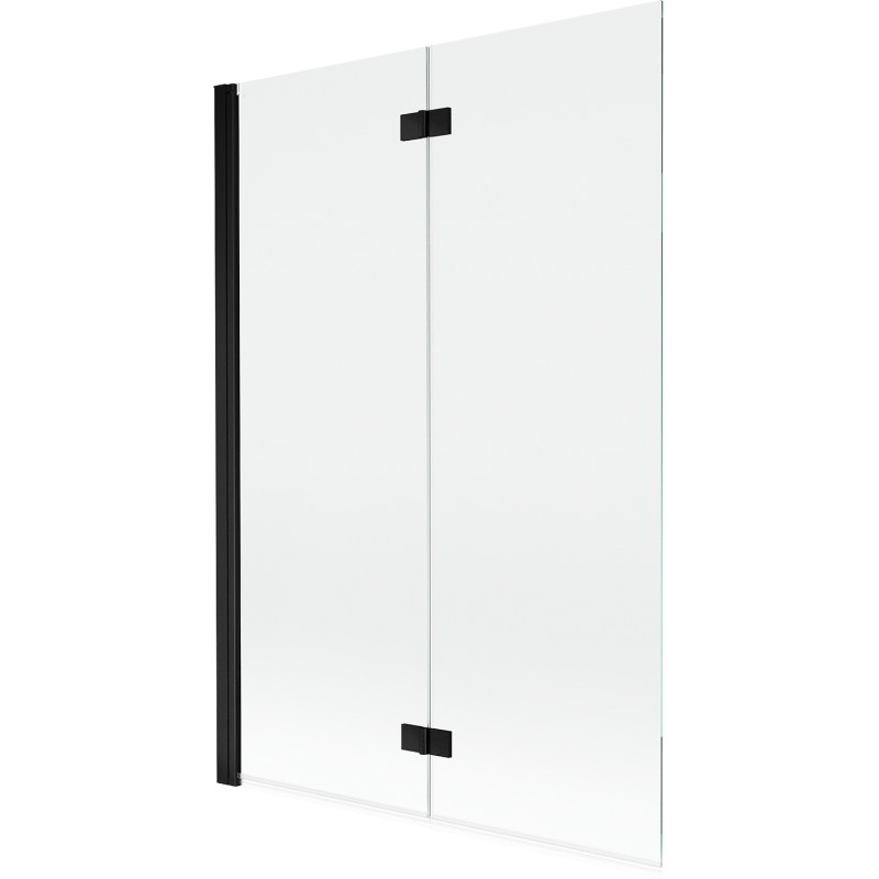 Mexen Mist paroi de douche pliable à 2 volets côté gauche 120 x 150 cm, transparent, noir - 8A9-120-002-70-00-L