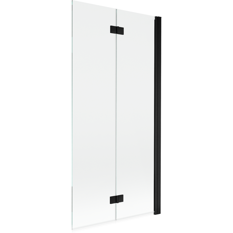 Mexen Mist pare-douche à 2 volets droits 90 x 150 cm, transparent, noir - 8A9-090-002-70-00-P
