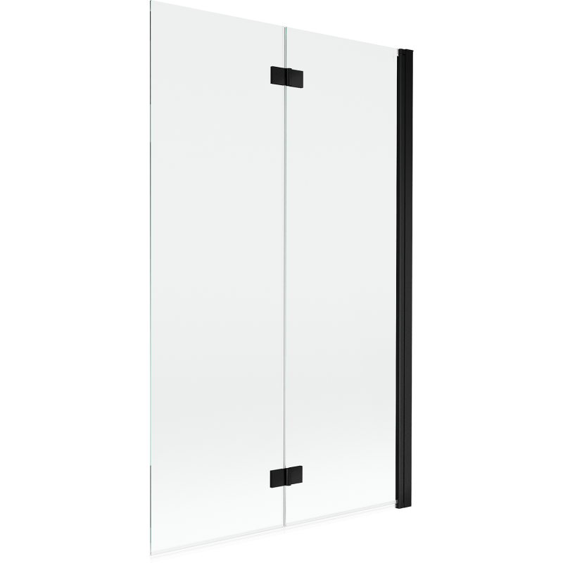Mexen Mist pare-douche à 2 battants droit 110 x 150 cm, transparent, noir - 8A9-110-002-70-00-P