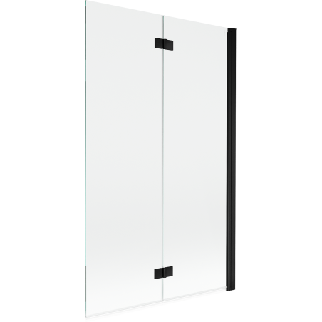 Mexen Mist pare-douche à 2 battants droit 110 x 150 cm, transparent, noir - 8A9-110-002-70-00-P