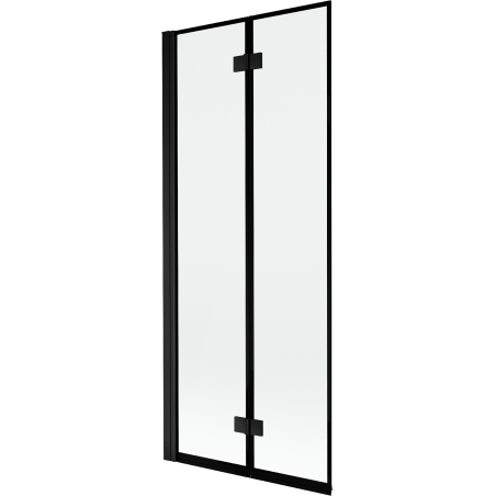 Mexen Mist écran de douche à 2 volets gauche 80 x 150 cm, cadre noir, noir - 8A9-080-002-70-70-L