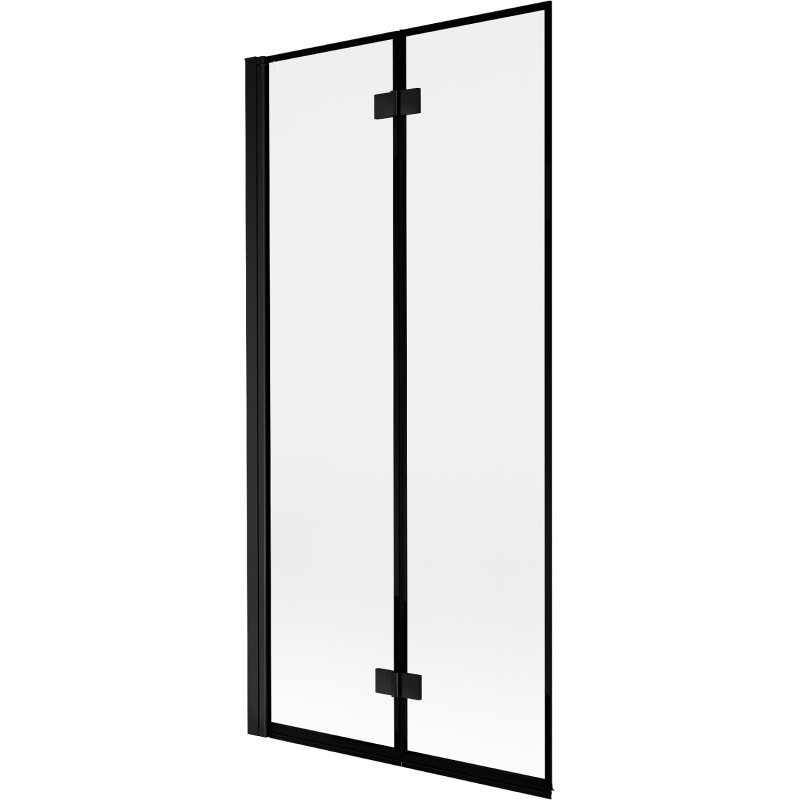 Mexen Mist paroi de douche 2 volets gauche 90 x 150 cm, cadre noir, noir - 8A9-090-002-70-70-L