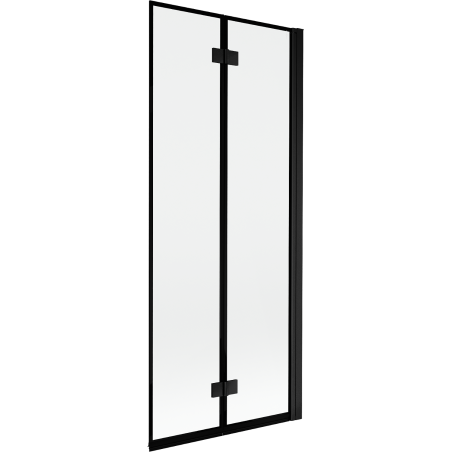 Mexen Mist paroi de douche 2 volets droite 80 x 150 cm, cadre noir, noir - 8A9-080-002-70-70-P
