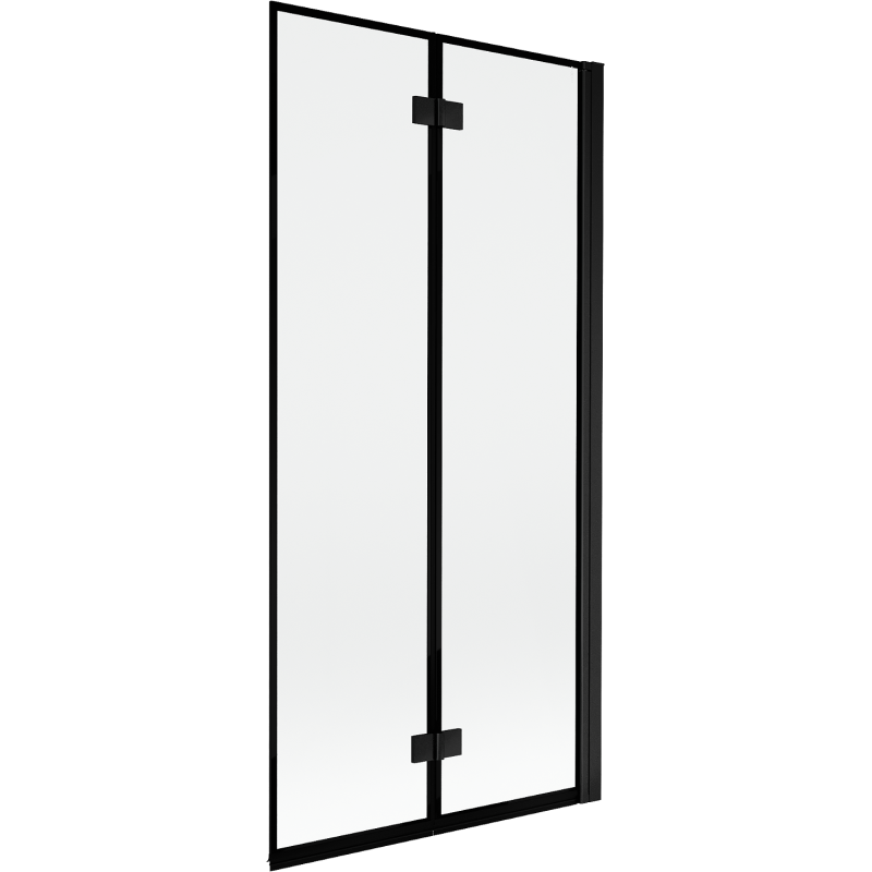 Mexen Mist pare-douche à 2 vantaux droit 90 x 150 cm, cadre noir, noir - 8A9-090-002-70-70-P