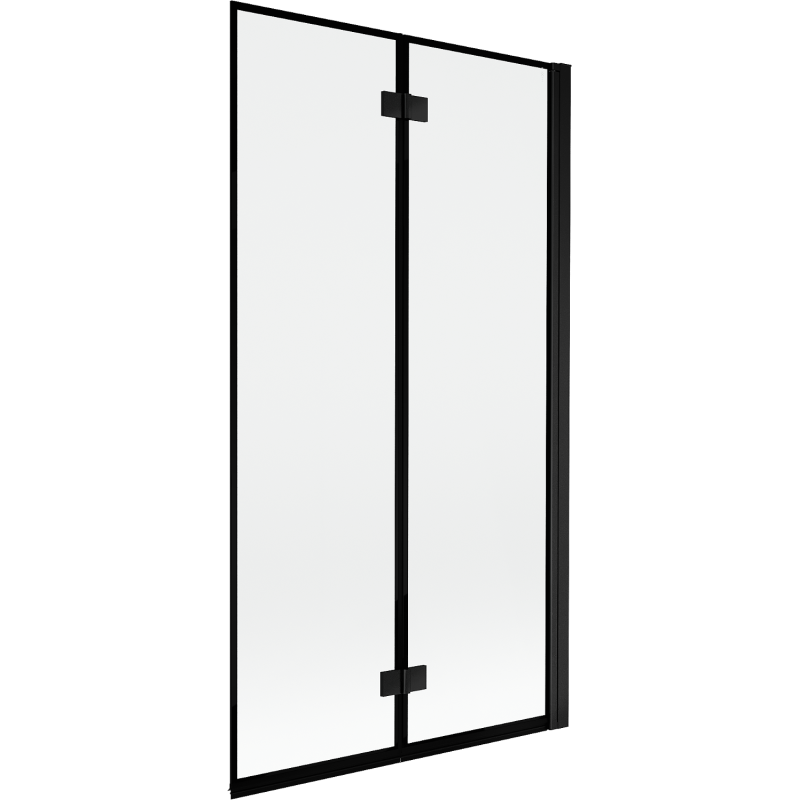Mexen Mist paroi de douche 2 volets droit 100 x 150 cm, cadre noir, noir - 8A9-100-002-70-70-P