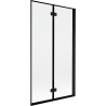 Mexen Mist paroi de douche 2 volets droit 100 x 150 cm, cadre noir, noir - 8A9-100-002-70-70-P