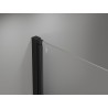 Mexen Mist paroi de douche 2 volets droit 110 x 150 cm, grille noire, noir - 8A9-110-002-70-77-P