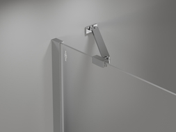 Paroi de baignoire pliable 2 volets Mexen Mist 140 x 150 cm, transparent, chrome - 8A9-140-011-01-00