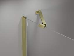 Paroi de douche Mexen Mist à 2 volets 140 x 150 cm, transparent, or brossé - 8A9-140-011-55-00
