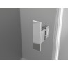 Mexen Mist L cabine de douche pentagonale asymétrique avec porte battante 80 x 90 cm, transparent, chromé - 8A8L-080-090-01-00