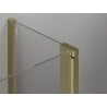 Mexen Mist L cabine de douche pentagonale pivotante 90 x 90 cm, transparent, or - 8A8L-090-090-50-00