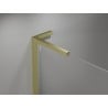 Mexen Mist L cabine de douche pentagonale pivotante 80 x 80 cm, transparent, or brossé - 8A8L-080-080-55-00