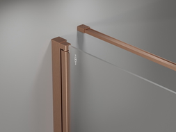 Mexen Mist-F T cabine de douche pliante droite 110 x 110 cm, transparent, cuivre brossé - 8A6T-110-110-65-00-P