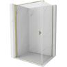 Mexen Mist-B cabine de douche battante 80 x 75 cm, transparent, or - 8A2T-080-075-50-00