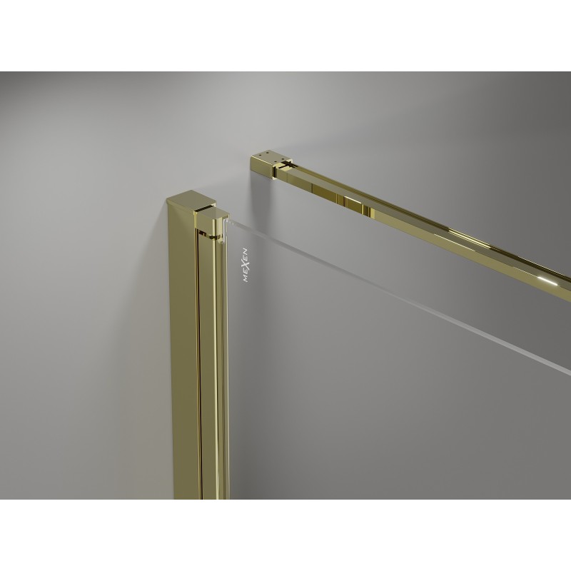Mexen Mist-B cabine de douche pivotante 95 x 80 cm, transparent, or - 8A2T-095-080-50-00